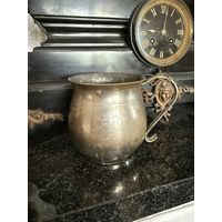 Старинный молочник орнамент латунь