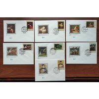 КПД СССР 1973 Зарубежная живопись. серия 7 шт. СГ. Москва