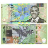 Багамские острова (Багамы) 1 доллар  2017 год UNC