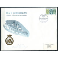 Великобритания - 1986г. - корабль, 60 летний юбилей королевы Елизаветы II - 1 конверт со спец гашением - . #3-GB-93-CP-7