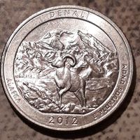25 центов (квотер) 2012 США НП Денали Аляска