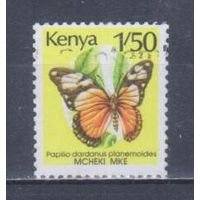 [975] Кения 1990. Фауна.Бабочка.1,5шил. Одиночный выпуск.Гашеная марка.