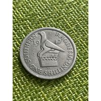 Британская Южная Родезия 1 шиллинг 1947 г  Георг VI (1936-1952)