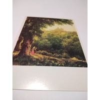 Открытка 1989г. Художник М. И. Лебедев.. Аричча близ Рима.