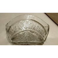 Чаша - ладья овальная хрустальная СССР.