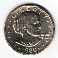 1 доллар США 1980 год Сьюзен Б. Энтони двор S _состояние UNC