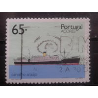 Азоры, Португалия, 1992. Контейнеровоз