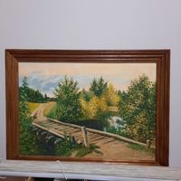 Николай Кузнецов, Старый мост, 45*55, масло, 1996г.