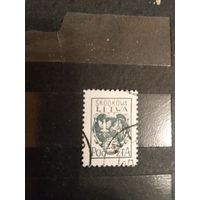 1921 Центральная Литва (Беларусь) гашеная встречается реже чистой герб (3-3)