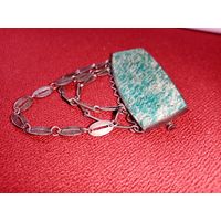 С рубля без мц. брошь прямоугольная сЗвезда875пр. УРАЛ ОСЮ 4.7х2см. + еще с висюльками 4см