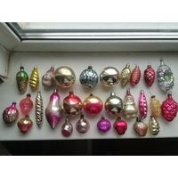 Новогодние, елочные игрушки. Лот. 2. С рубля.