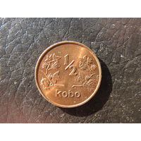 Нигерия. 1\2 кобо.1973. С 20 копеек. Распродажа коллекции. Смотрите другие лоты.