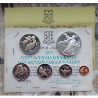 Британские Виргинские острова набор монет 1, 5, 10, 25, 50 центов, 1 доллар 1973 года. Proof. Предложи свою цену или обмен!