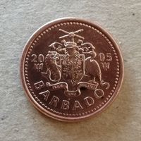 Барбадос 1 цент, 2005 г., KM# 10a ю