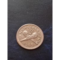 Новая Зеландия 3 пенса 1965 г.