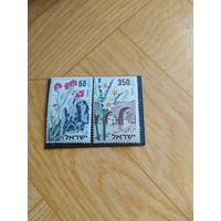 Израиль серия марок 1954 г. Цветы