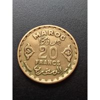 Марокко 20 франков 1952 г.