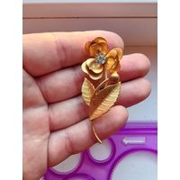 Брошь старая чехия , аленький цветок, редкая