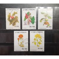 Сен-Томе и Принисипи. 1992 год. Флора. Цветы (1287)