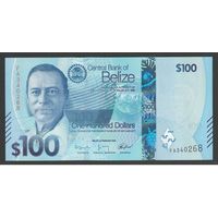 Белиз 100 долларов 2025 года. Тип Р-78. Состояние UNC