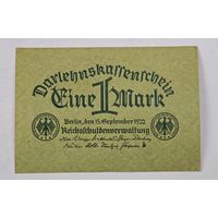 1922 год Германия 1 марка