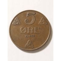 Норвегия 5 оре 1937