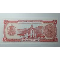 Венесуэла, 5 боливар 1989 г. Серия B. UNC.