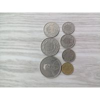 Швейцария 7 монет.полный набор