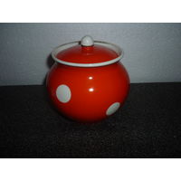 Сахарница. Фарфор. СССР. Классический Горох. Дружковский фар-ый з-д