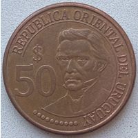 Уругвай 50 песо 2011 г. 200 летие борьбы за независимость