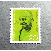 Марка Германия 1969 год Ганди