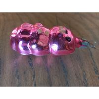 Стеклянная елочная игрушка СССР.