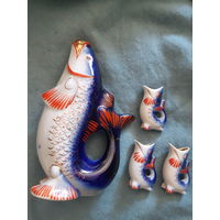 Графин рыба с рыбками СССР