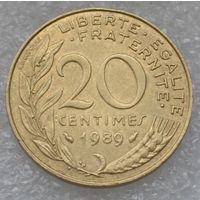 Франция, 20 сантимов 1989 г.