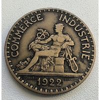 Франция 2 франка 1922  3-8-16