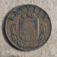 Латвия 1 сантим, 1937 г., KM# 10