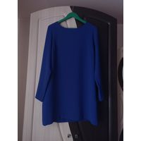 Платье синее.Очень красивое.46-48р-р. 100% Вискоза