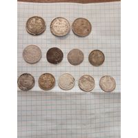 Сборный лот серебра РИ