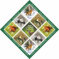 2007 БЕЛАРУСЬ   малый лист коллекционных марок "Фауна Беларуси" MNH
