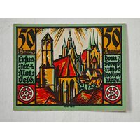 1921 год 50 пфеннигов  Германия