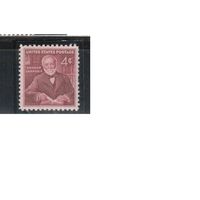 США-1960, (Мих.801),  **  ,  Личности, Карнеги  (одиночка)
