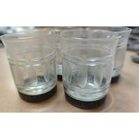 4 рюмки времен СССР. Мельхиоровое основание. Очень легкие