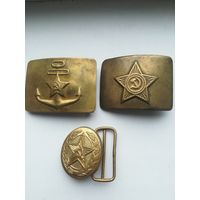 Сборный лот военных пряжек.Цена за все.