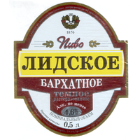 Этикетка пива Бархатное Лидский ПЗ Т888