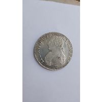 1 экю 1790 год. Состояние супер