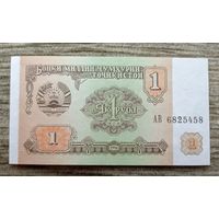 Werty71 Таджикистан 1 рубль 1994 UNC банкнота