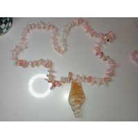 Бусы из ракушек , тяжёлые  .