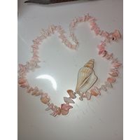 Бусы из ракушек , тяжёлые  .