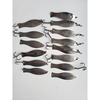 Блесна ПЛОТВИЧКА "Военохот номер 4" СССР, клеймо.