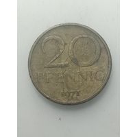 ГДР 20 пфеннигов 1971 года .